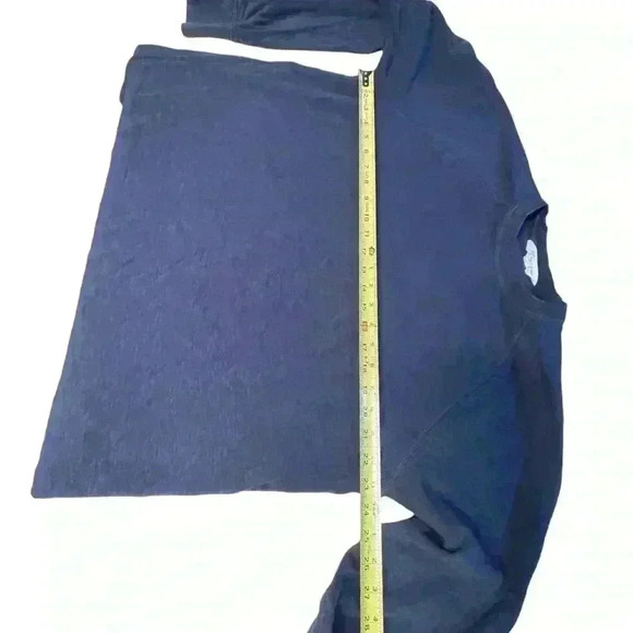 J Crew Mens Knit Goods Pullover Raglan Layering Shirt Top Cotton Blue Sz XL - Picture 3 of 7